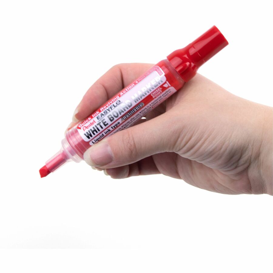 Pentel Easyflo White Board Marker (1.3/5.2mm) Red Ink - MW60M-B
