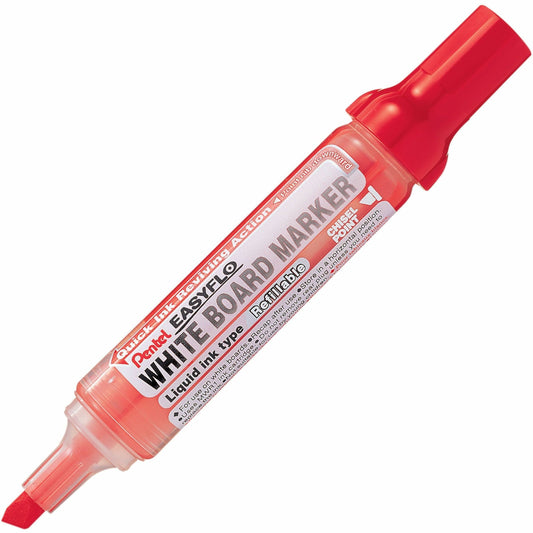 Pentel Easyflo White Board Marker (1.3/5.2mm) Red Ink