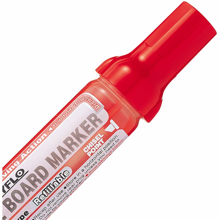 Pentel Easyflo White Board Marker (1.3/5.2mm) Red Ink - MW60M-B