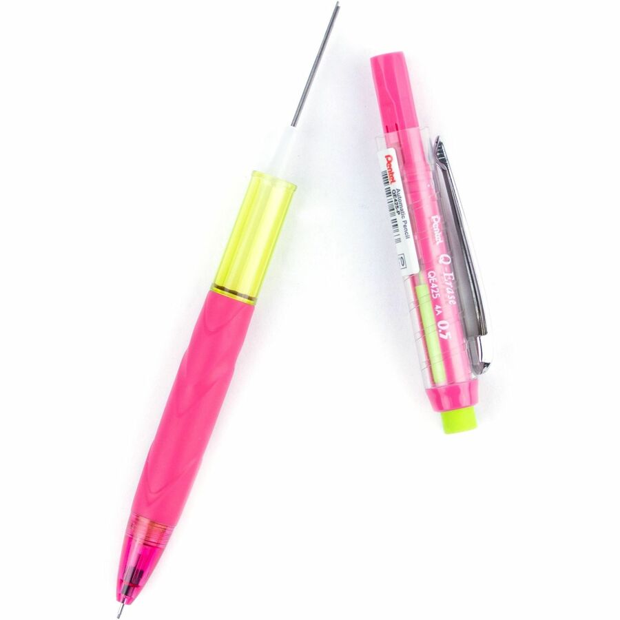 Pentel Q-ERASE Machanical Pencil, 0.5mm Pink Barrel - QE425P