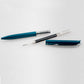 Pentel EnerGel Retractable Liquid Gel Pen, (0.7mm) Sky Blue Metal Body, Black Ink, Gift Case - BL2007S-AE1