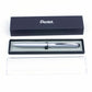 Pentel EnerGel Retractable Liquid Gel Pen, (0.7mm) Silver Metal Body, Black Ink, Gift Case - BL2007Z-AE1