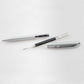 Pentel EnerGel Retractable Liquid Gel Pen, (0.7mm) Silver Metal Body, Black Ink, Gift Case - BL2007Z-AE1