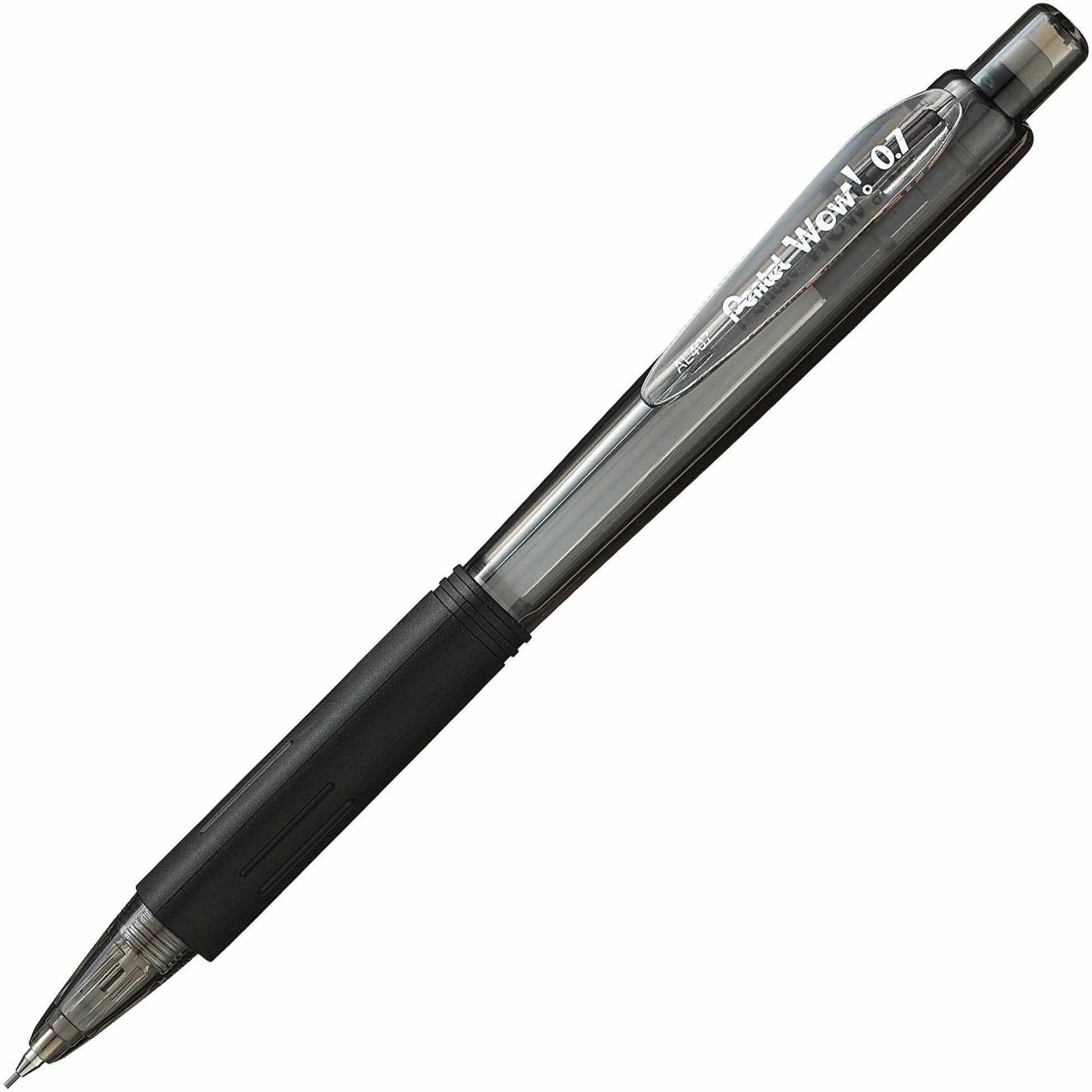Pentel Wow! Retractable Mechanical Pencil (0.7mm), Black Barrel