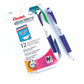Pentel GlideWrite Ballpoint Pen with TechnIFlo Ink, (1.0mm) Bold Point, Blue Ink - BX910-C
