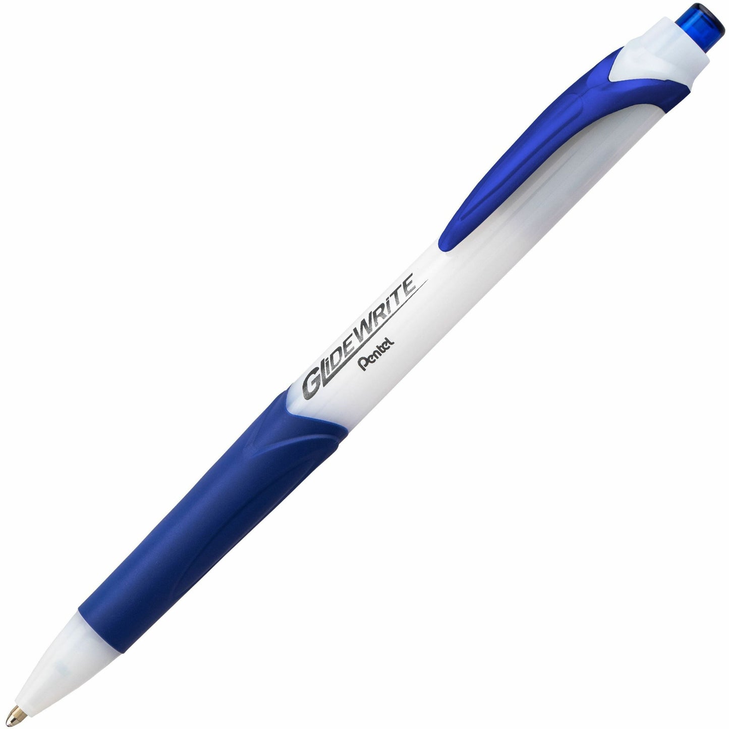 Pentel GlideWrite Ballpoint Pen with TechnIFlo Ink, (1.0mm) Bold Point, Blue Ink