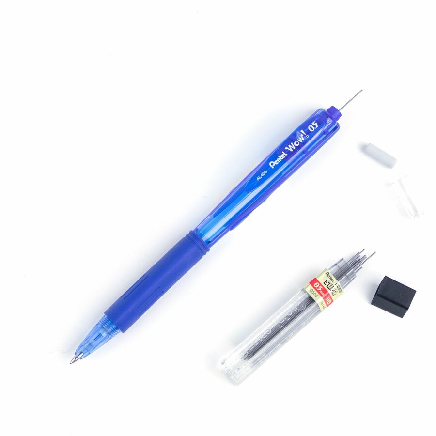 Pentel Wow! Retractable Mechanical Pencil (0.5mm), Blue Barrel - AL405C