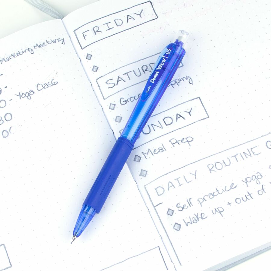 Pentel Wow! Retractable Mechanical Pencil (0.5mm), Blue Barrel - AL405C