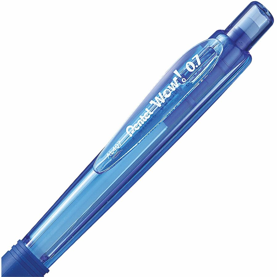 Pentel Wow! Retractable Mechanical Pencil (0.7mm), Blue Barrel - AL407C