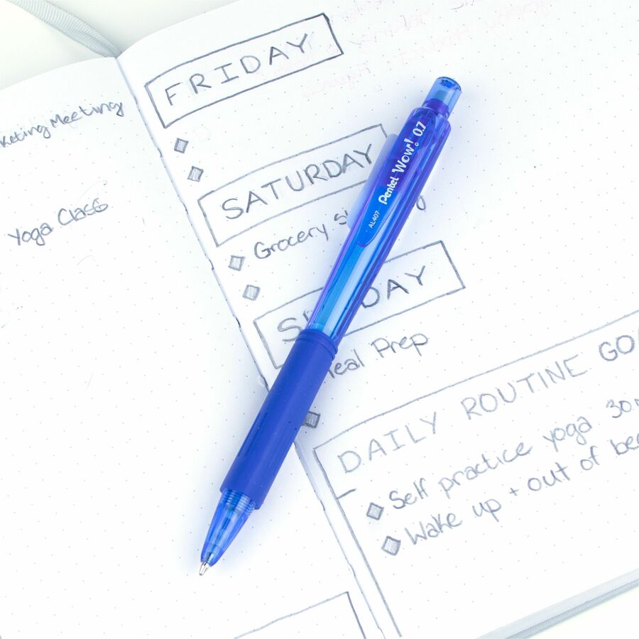 Pentel Wow! Retractable Mechanical Pencil (0.7mm), Blue Barrel - AL407C