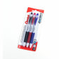 Pentel GlideWrite Ballpoint Pen with TechnIFlo Ink, (1.0mm) Bold Point, 3PC Assorted Pack - BX910BP3-M