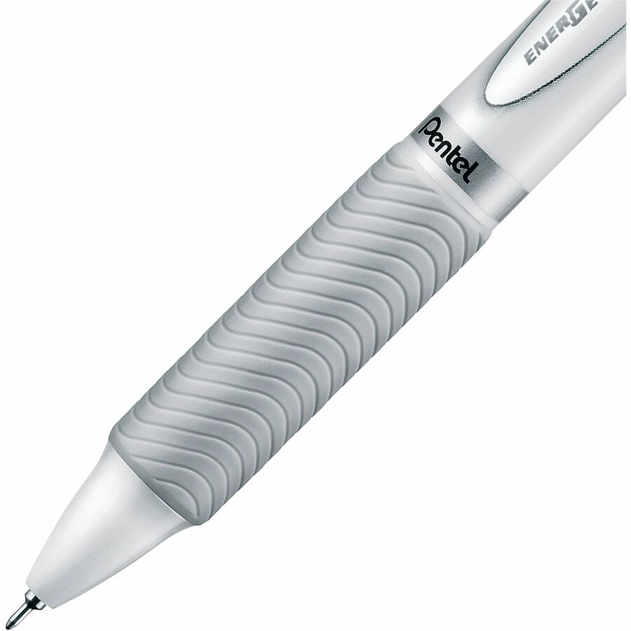 Pentel EnerGel 3 Multi-Function, 3-Ink Gel Pen, (0.5mm), Black/Red/Blue Ink, White Barrel - BLC35W