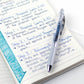 Pentel Infree Retractable Liquid Gel Pen, (0.5mm) Needle Tip, Navy Blue Ink - BLN75TL-CA