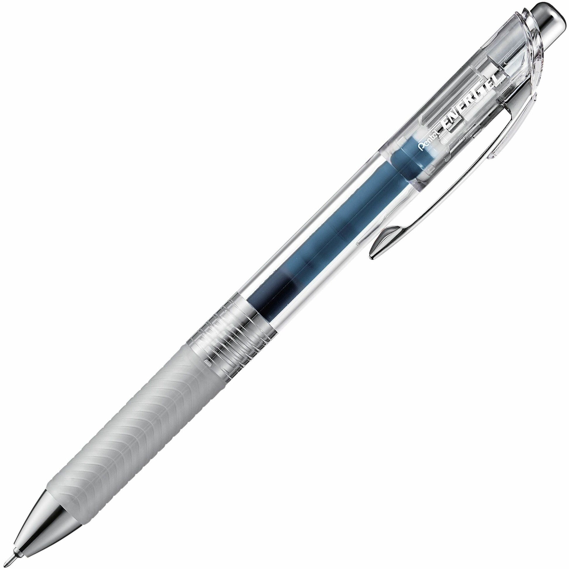 Pentel Infree Retractable Liquid Gel Pen, (0.5mm) Needle Tip, Navy Blue Ink