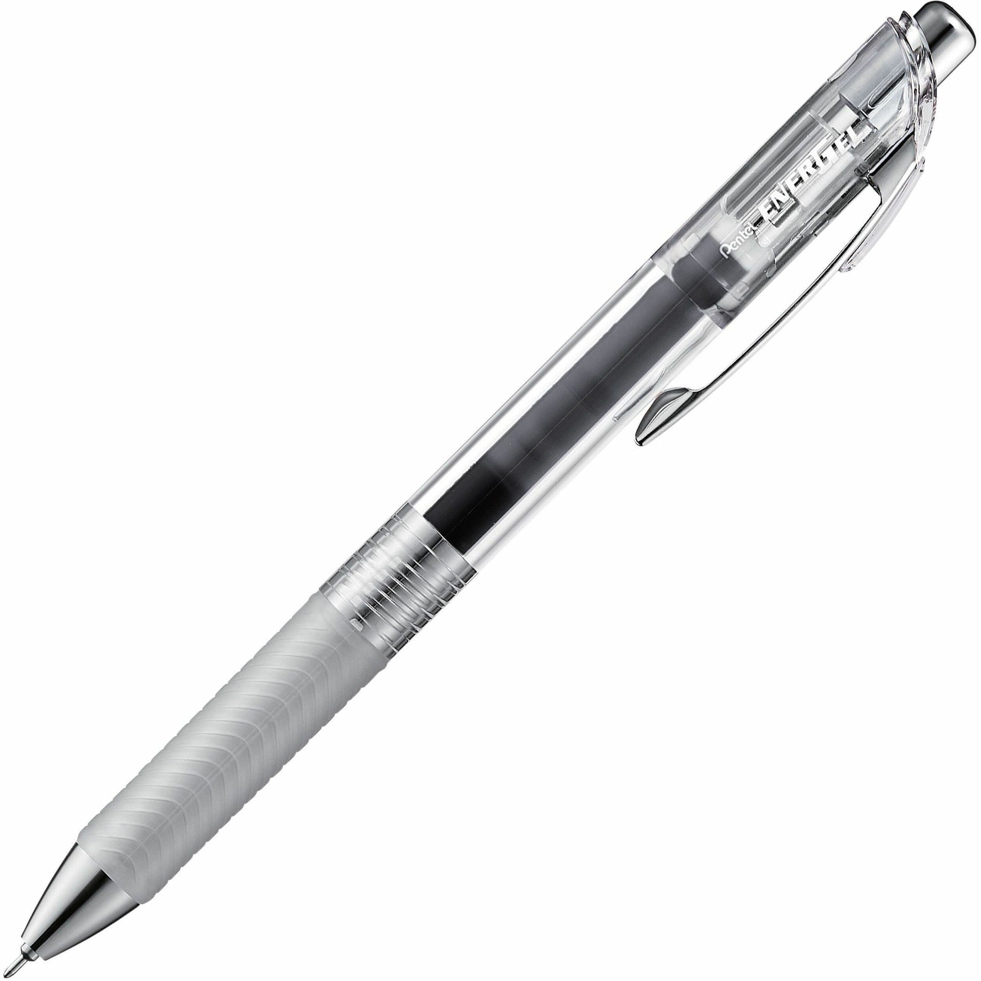 Pentel Infree Retractable Liquid Gel Pen, (0.5mm) Needle Tip, Black Ink