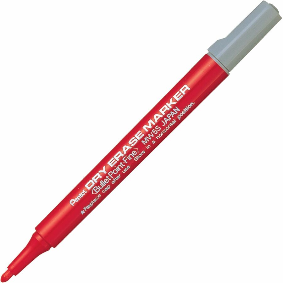 Pentel Dry Erase Marker (3.0mm) 1PC Pack, Red Ink - MW5SBP-B