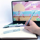 Pentel CLIC ERASER, Rectangular Retractable Eraser, Blue Transparent Barrel - ZE81S-W