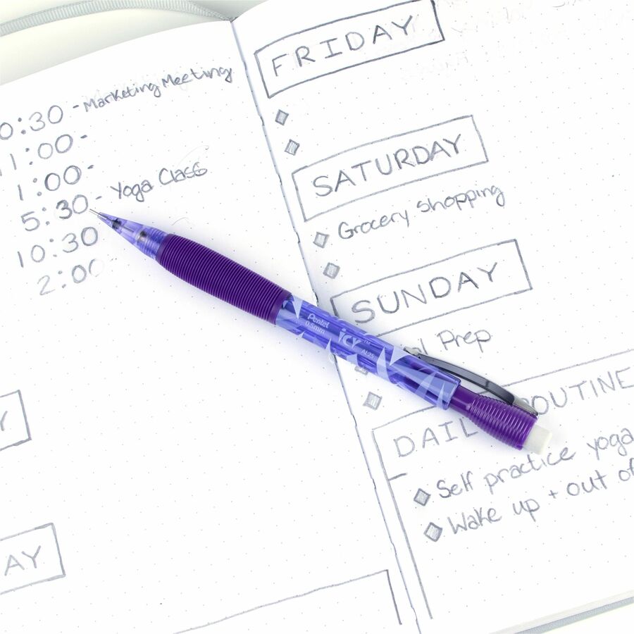 Pentel Icy Mechanical Pencil (0.5mm), Tinted Violet Barrel - AL25TV