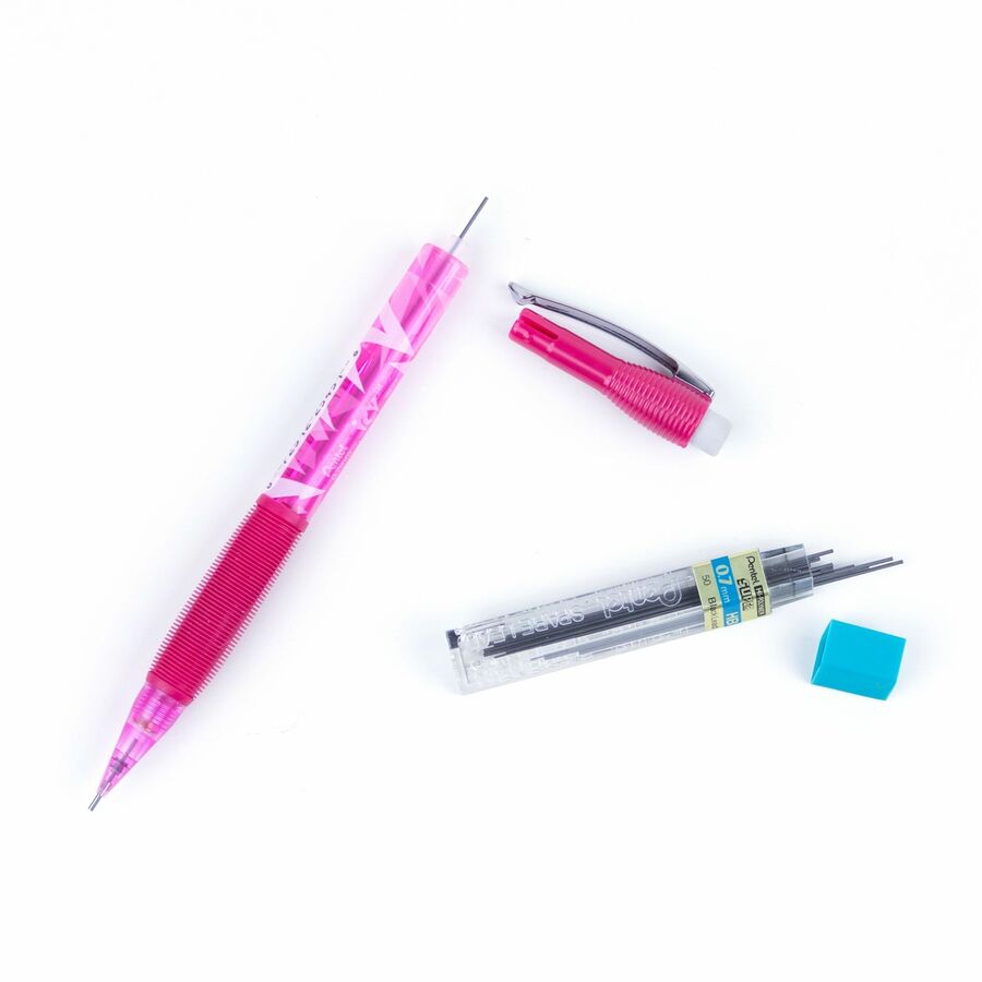 Pentel Icy Mechanical Pencil (0.7mm), Tinted Pink Barrel - AL27TP