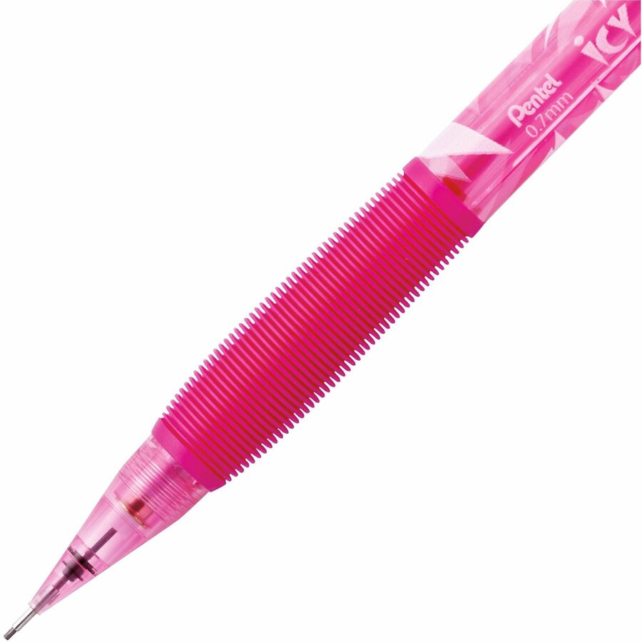 Pentel Icy Mechanical Pencil (0.7mm), Tinted Pink Barrel - AL27TP