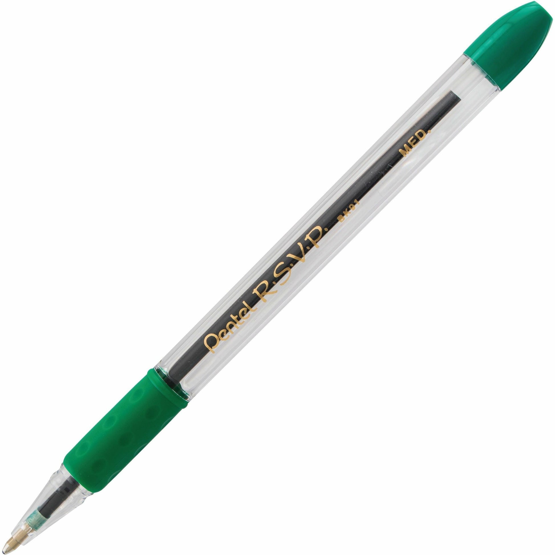 Pentel R.S.V.P. Ballpoint Pen, (1.0mm), Green Ink