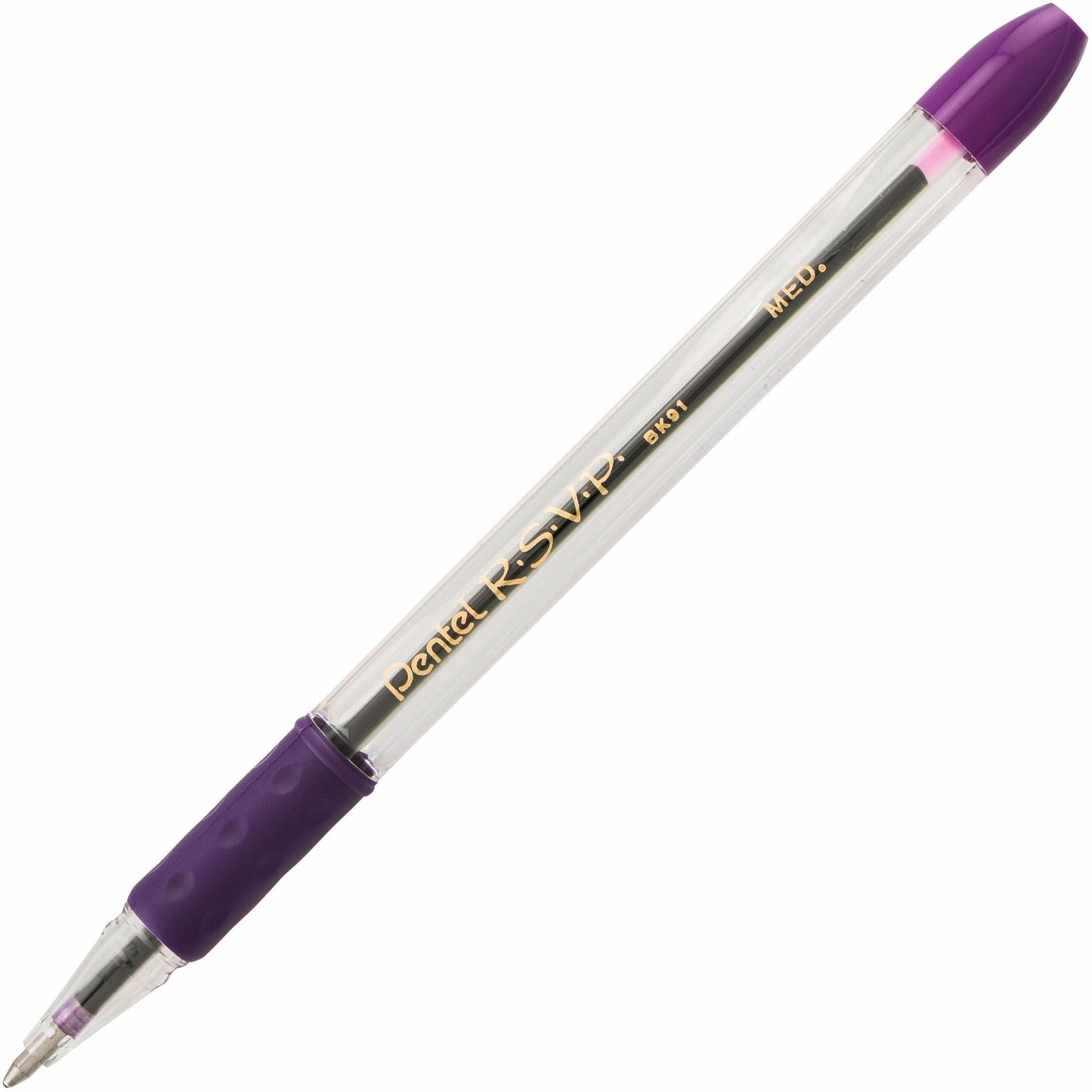 Pentel R.S.V.P. Ballpoint Pen, (1.0mm), Violet Ink