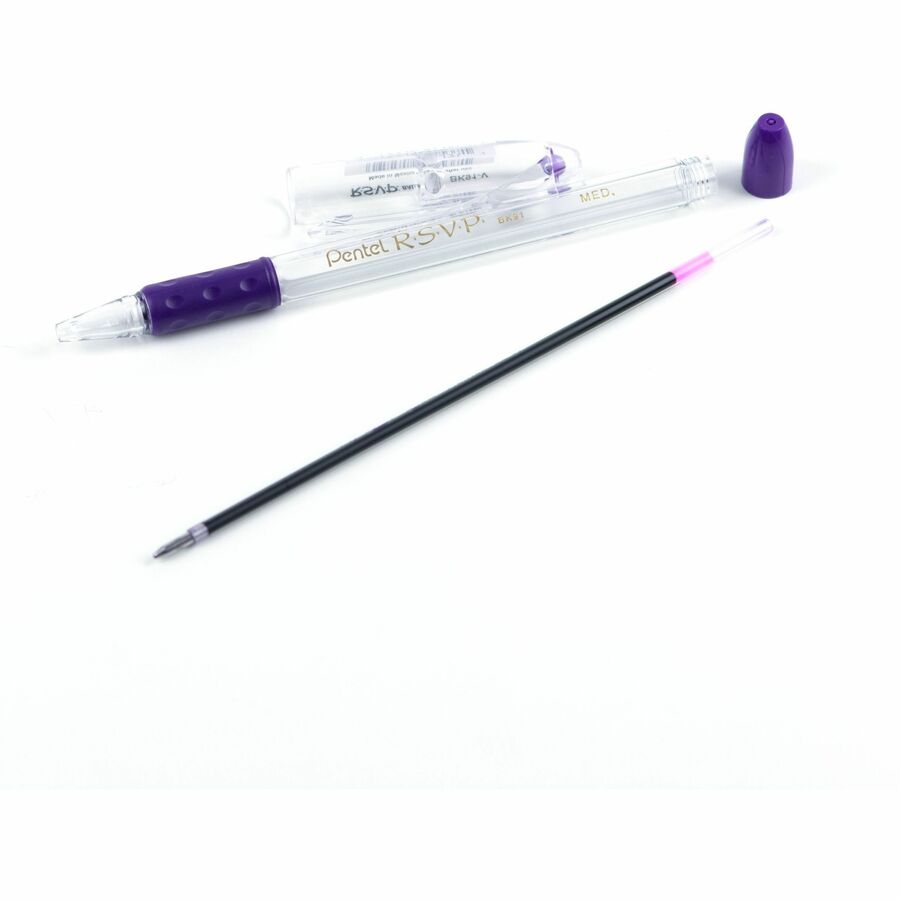 Pentel R.S.V.P. Ballpoint Pen, (1.0mm), Violet Ink - BK91-V