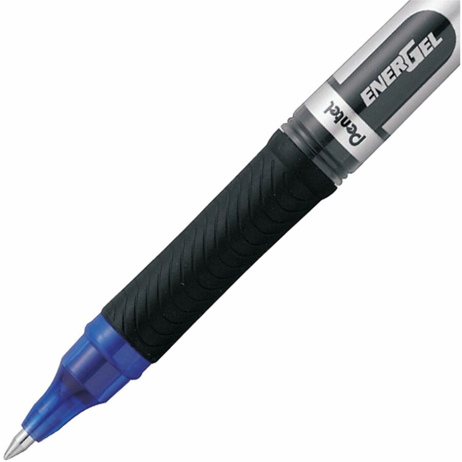 Pentel EnerGel Liquid Gel Pen, (0.7mm) Metal Tip, Capped, Blue Ink, 2PC Pack - BL17BP2-C