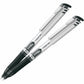 Pentel EnerGel Liquid Gel Pen, (0.7mm) Metal Tip, Capped, Black Ink, 2PC Pack - BL17BP2-A