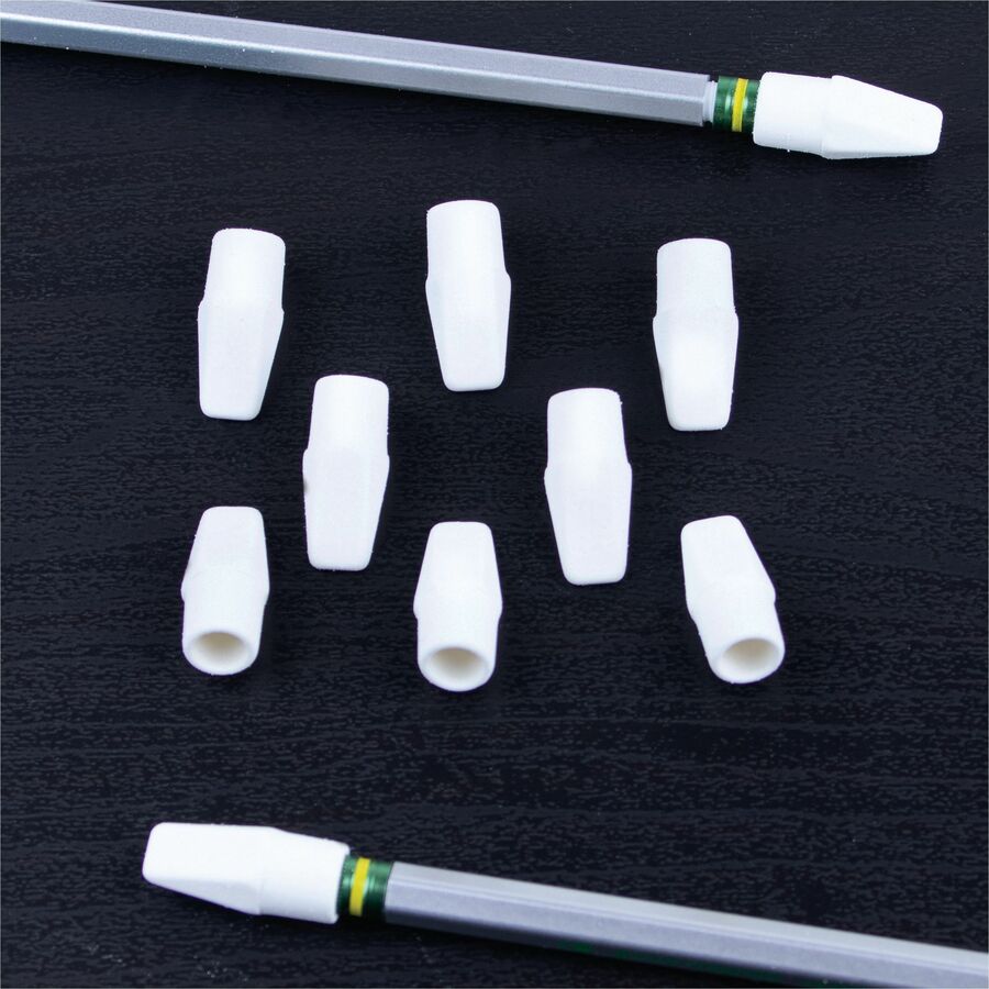 Pentel Hi-Polymer Eraser Cap, 10PC Pack - ZEH02BP10-TG