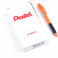 Pentel R.S.V.P. Safety Colour Orange Barrel Ballpoint Pen Retractable, Black Ink - BK93HDF-A