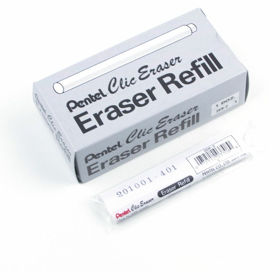 Pentel 2PC Refill Erasers For Pentel Clic Erasers - ZER-2