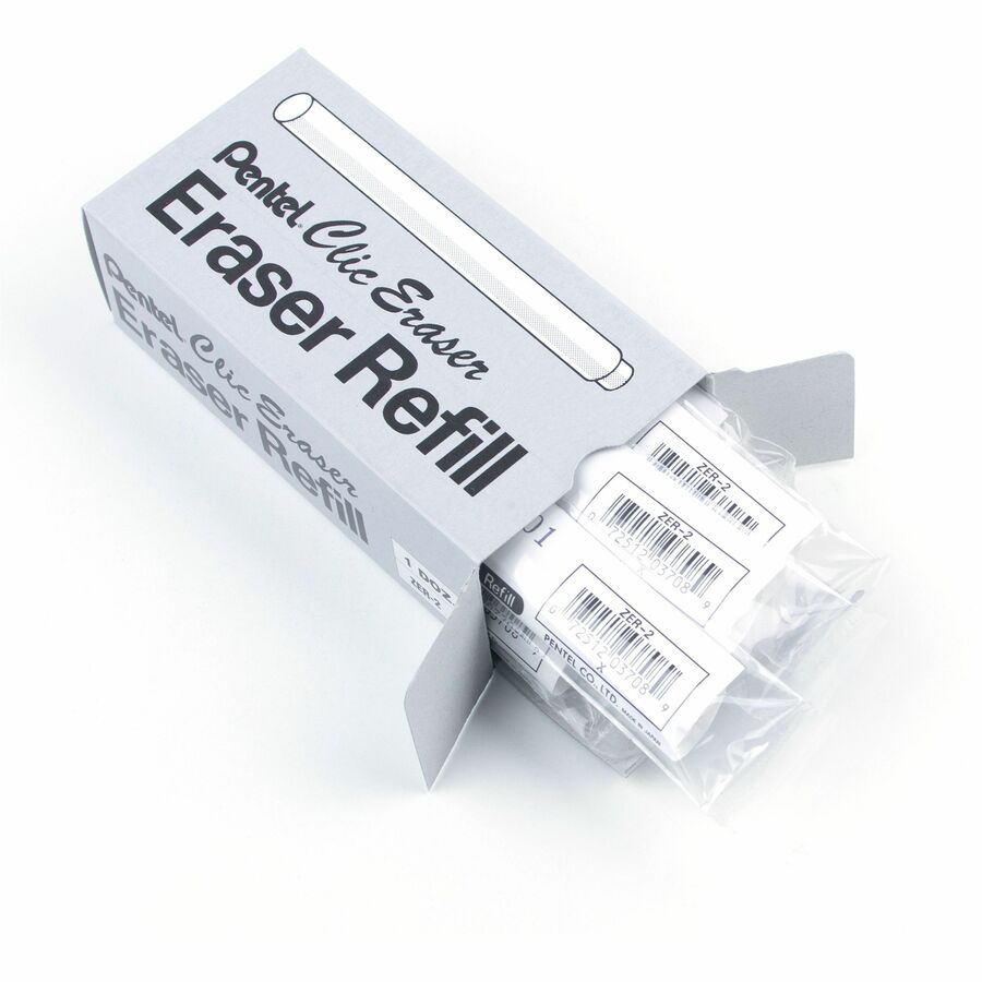 Pentel 2PC Refill Erasers For Pentel Clic Erasers - ZER-2