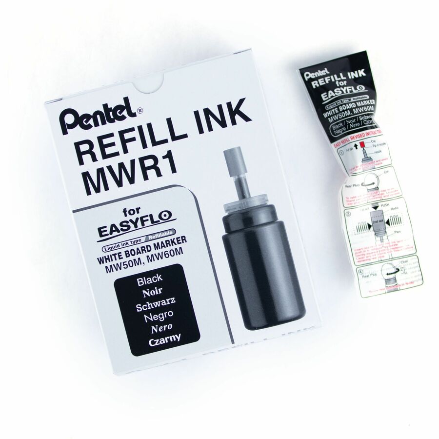 Pentel Refill ink for Whiteboard Marker EASYFLO, Black Ink - MWR1-A