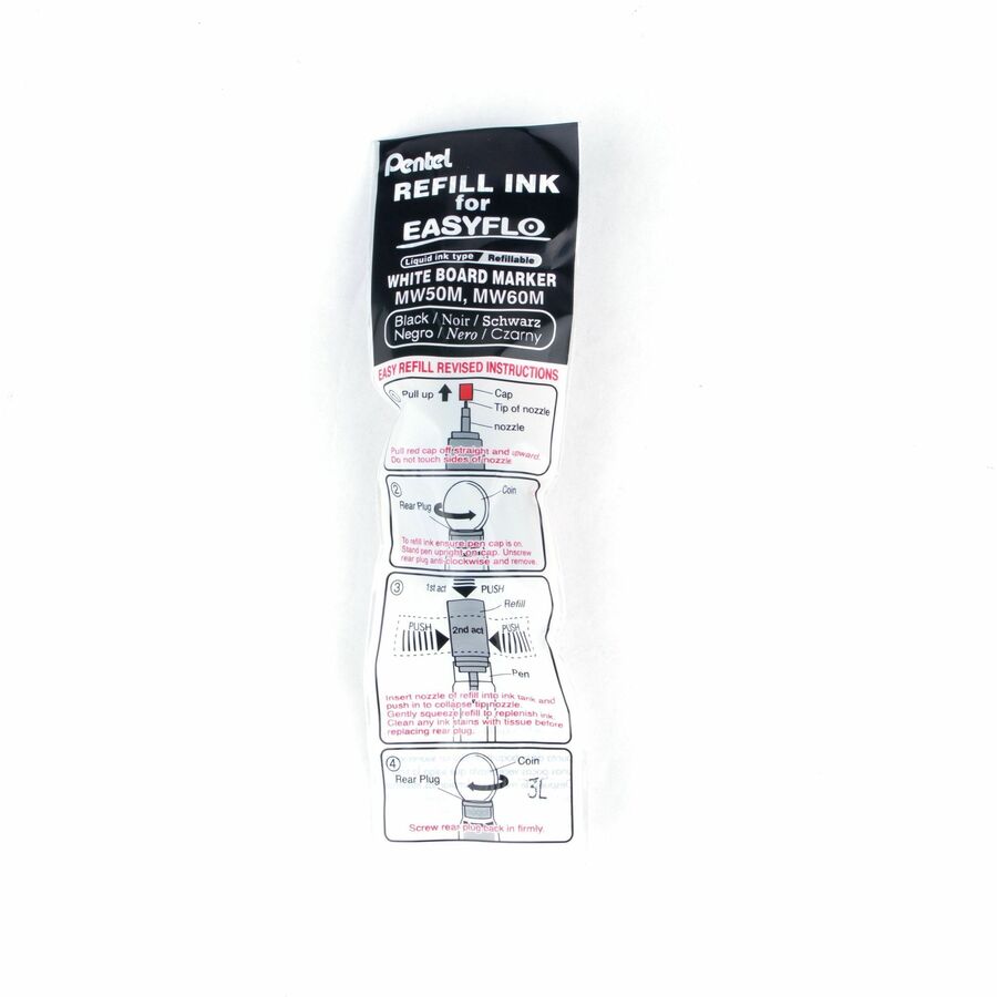 Pentel Refill ink for Whiteboard Marker EASYFLO, Black Ink - MWR1-A