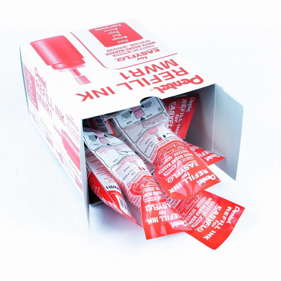 Pentel Refill ink for Whiteboard Marker EASYFLO, Red Ink - MWR1-B
