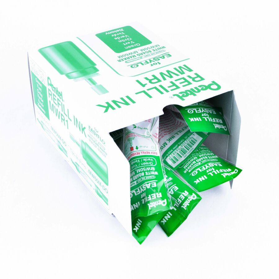 Pentel Refill ink for Whiteboard Marker EASYFLO, Green Ink - MWR1-D