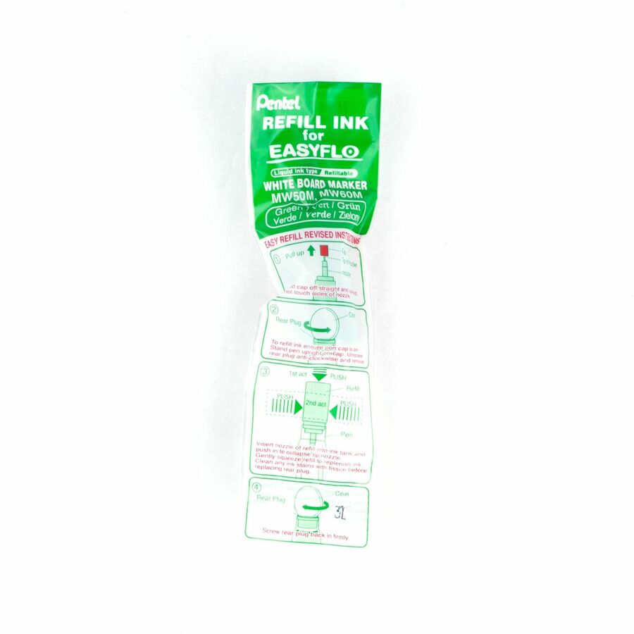 Pentel Refill ink for Whiteboard Marker EASYFLO, Green Ink - MWR1-D