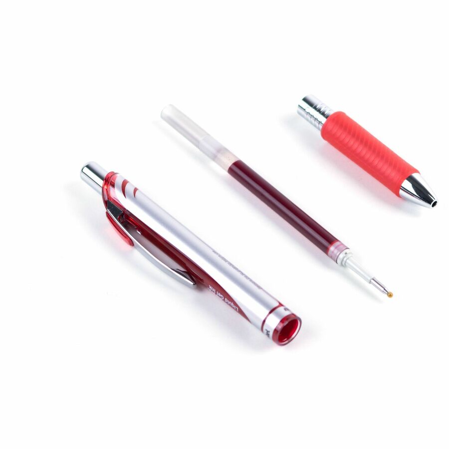 Pentel Refill Ink - For Pentel EnerGel Gel Pen, (0.7mm) Medium Point, Red Ink - LR7-B