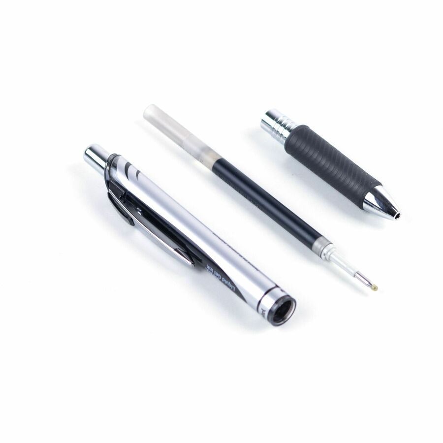 Pentel Refill Ink - For Pentel EnerGel Gel Pen, (0.7mm), Medium Point, Black Ink - LR7-A