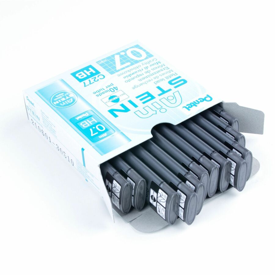 Pentel Ain Stein Lead Refill (0.7mm), HB, 40 Leads per Tube - C277-HB