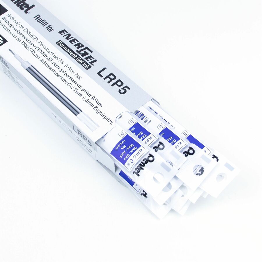 Pentel Refill Ink - For Pentel EnerGel Permanent Gel Pen (0.5mm), Blue Ink - LRP5-C