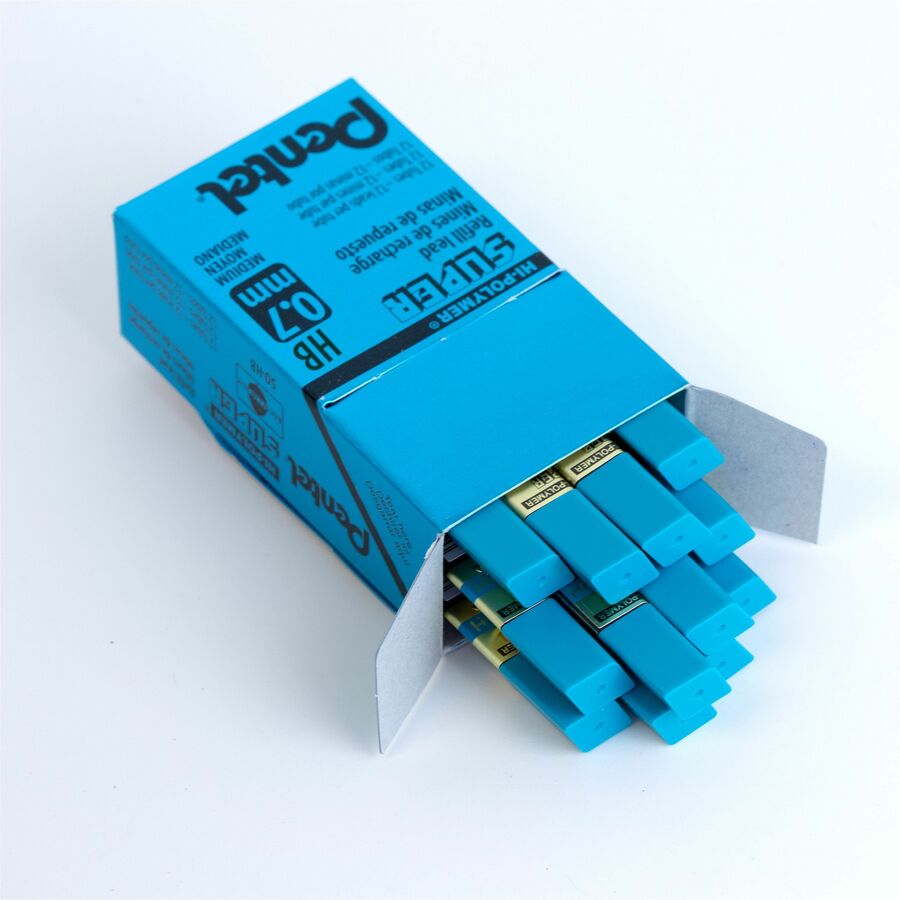 Pentel Super Hi-Polymer Lead Refill (0.7mm), HB, 12 Leads per Tube - 50-HB