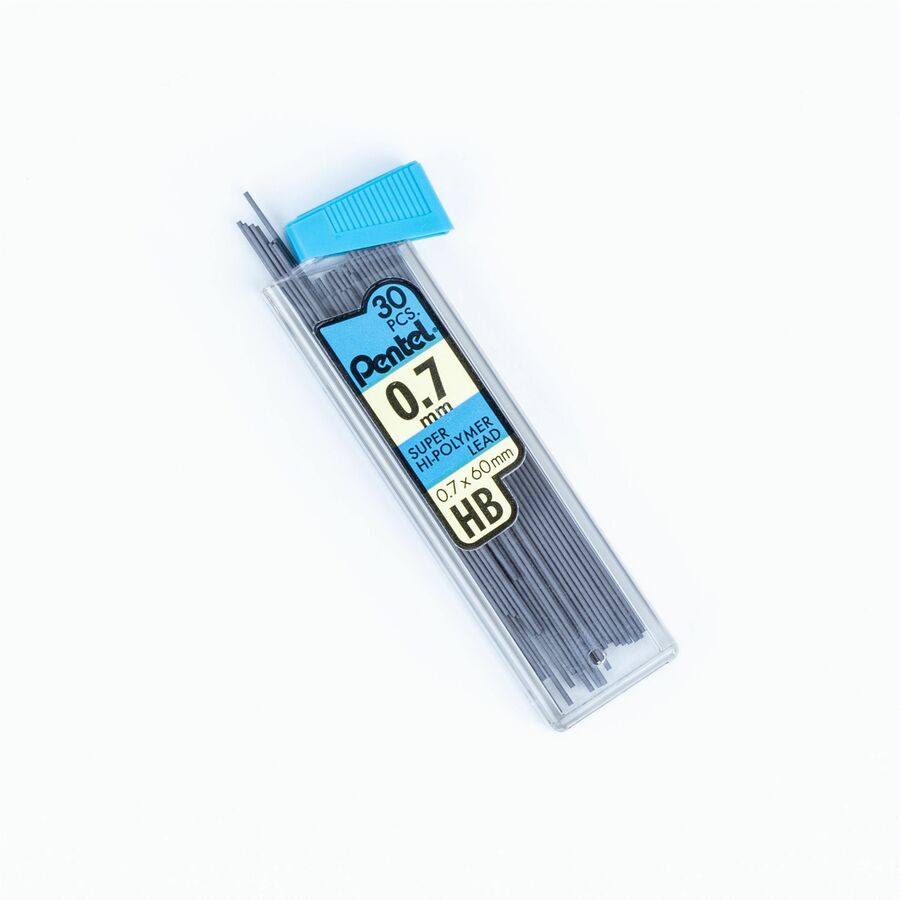 Pentel Hi-Polymer Super Lead Refill (0.7mm), HB, 30 Leads per Tube, 1PC Pack - C27BP-HB