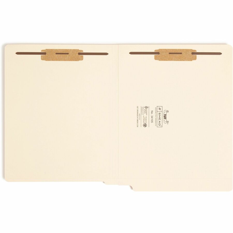 Smead TUFF Straight Tab Cut Letter Recycled End Tab File Folder - 34105-NVXC