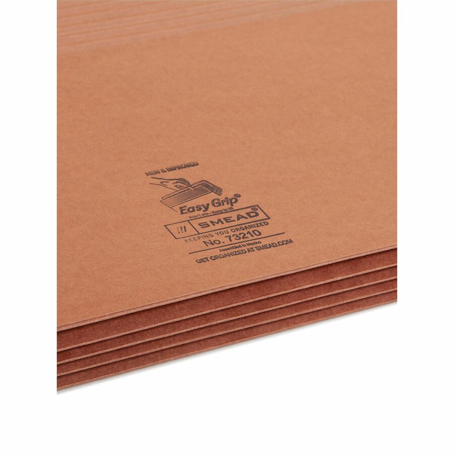 Smead Easy Grip Straight Tab Cut Legal Recycled File Pocket - 73210-NVXC