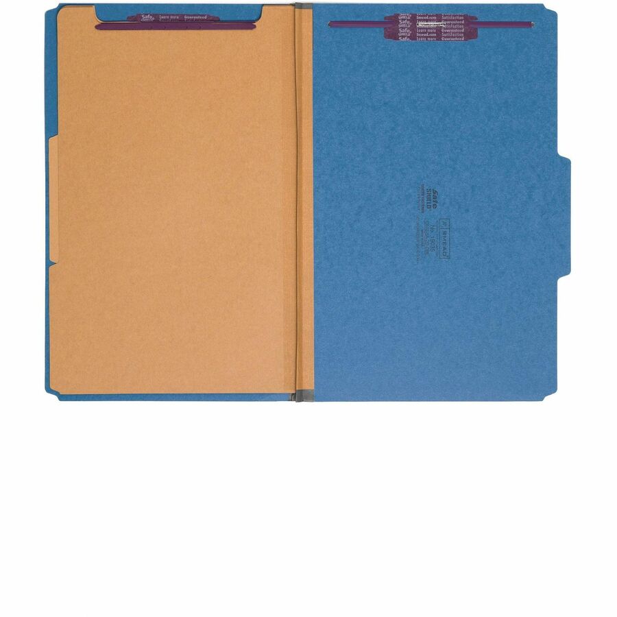 Smead SafeSHIELD 2/5 Tab Cut Legal Recycled Classification Folder - 19035-NVXC