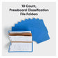 Smead SafeSHIELD 2/5 Tab Cut Legal Recycled Classification Folder - 19035-NVXC