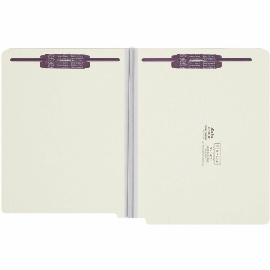 Smead Letter Recycled Fastener Folder - 34715-NVXC
