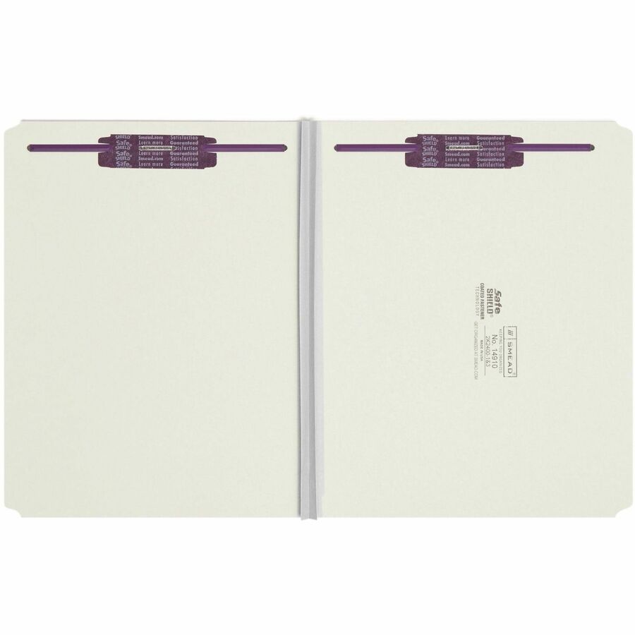 Smead Straight Tab Cut Letter Recycled Fastener Folder - 14910-NVXC